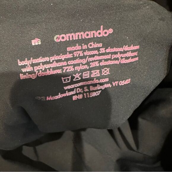 Black Commando faux leather Boot tights in size Medium knee high boot pants - Picture 6 of 11